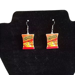 Hot Cheetos earrings